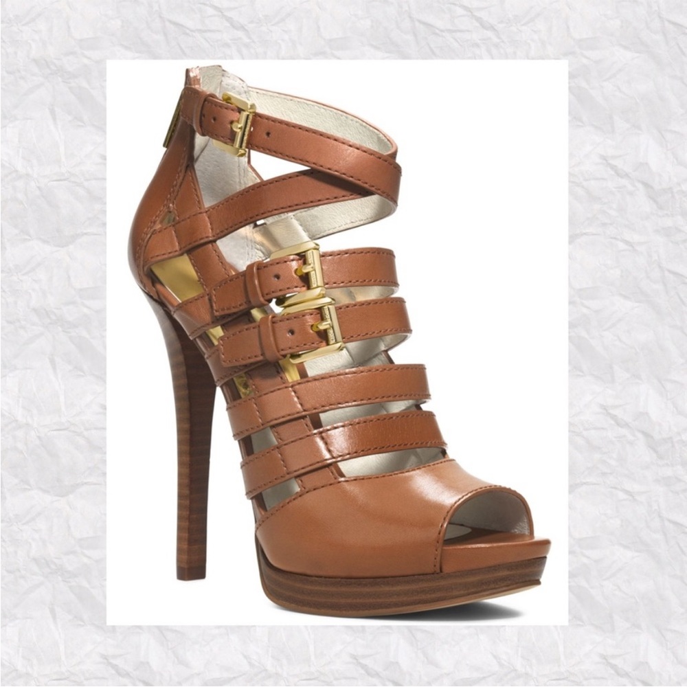 MICHAEL Michael Kors Tan Gladiator Heels